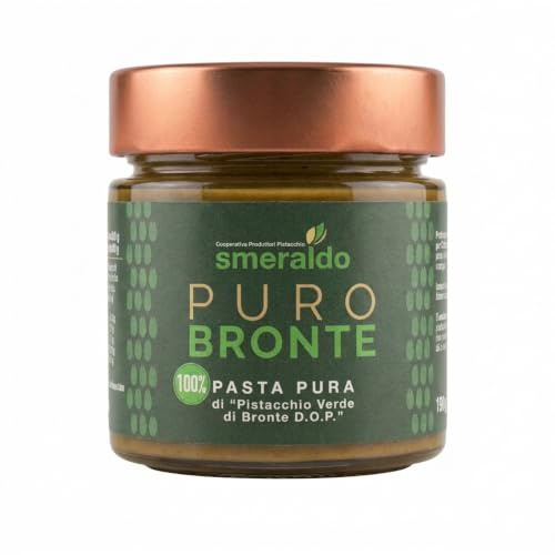Smeraldo-Pasta pura di PISTACCHIO VERDE DI BRONTE DOPin confezioni in box da 4 vasetti da 190gr