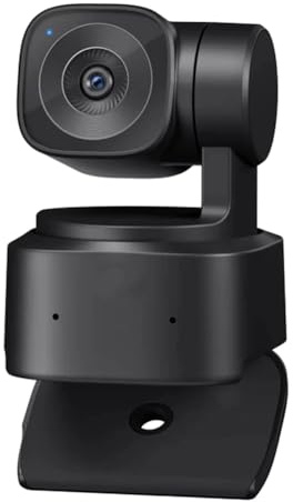 Zhdbchyuu 1080P 100FPS Webcam for PC, AI Tracking PTZ Streaming Camera with 1/2.8 Sensor, Gesture Control, Dual ISO, HDR