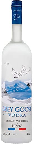 GREY GOOSE Premium French Vodka, Made from The Finest French Single-Origin Wheat & Natural Spring Water, 40% ABV, 450cl / 4.5L