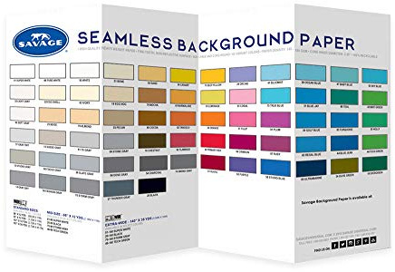 Savage Seamless Background Paper Color Chart