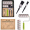 COTTAM | Paint Roller and Tray Set | Emulsion Non Drip Paint Roller Sleeves | Gloss Paint Brushes | Decorating Set for Ceiling, Walls & Doors