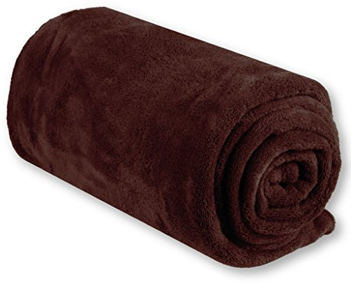 Bestlivings Babydecke Wickeldecke Schmusedecke Kuscheldecke Krabbeldecke Mikrofaser in vielen Grüßen und Farben (ca. 80x120 cm/braun - sckokobraun)