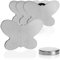com-four® 4X Tischdeckenbeschwerer - Tischtuchgewichte aus Edelstahl - magnetische Tischtuchklammer - ca. 55 g