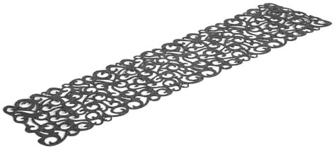 FTVOGUE 7 Farben Rechteck Hohl Filz Tischläufer Tischdecke Mats Platzdeckchen Haushalt Dekorationen grau