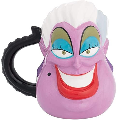 Vandor Disney The Little Mermaid Ursula 16 oz. Premium Sculpted Ceramic Mug