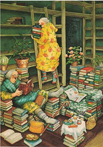 Inge Löök Nr. 66Frauen lesen Bücher Größe: 10,5x15 cm