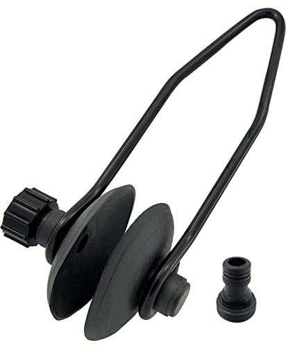 ISURE MARINE Universal Round Muff Motor Flusher for Boats - Flush Away Sand, Silt and Salt Boat Motor Flusher Water Flusher Boat Flushing kit Outboard Motor Flusher