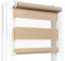 Fenster DEKOR - Rollos für Fenster Kaffee mit Milch - Klemmfix Rollo ohne Bohren 150 x 130 cm - Doppelrollo mit einer breiten Auswahl an Größen und Farben - Blickdichte Rollos, einfach zu montieren