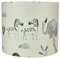 Kids Safari Animal Lampshade Ceiling Light Shade for Jungle Elephant Zebra Giraffe Theme Print Nursery Bedroom Table Lamp Accessories Decor