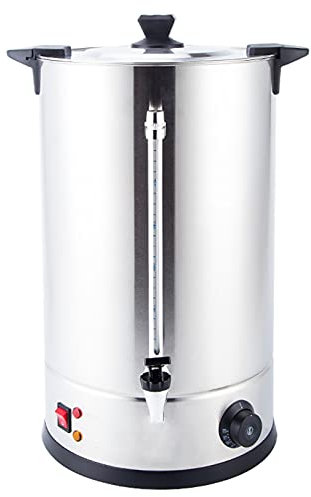 Hervidor de Agua de llenado Manual, Acero Inoxidable Catering Agua Caliente/Té Urna Calentadores de Bebidas Bebida, Indicador de Agua Externo