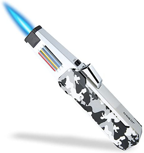 JETPRO Butan Fackel Feuerzeug Einhand Operation Feuerzeug mit einstellbarer Jet Flame Küche Kochbrenner (Butangas nicht enthalten) (Tarnung)