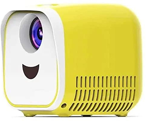 Mini Projector L1 LCD Projector 1000 Lumens Children Gift Theater Projector Home Theater Projector (Color : Yellow Size : OneSize)(OneSize Black)