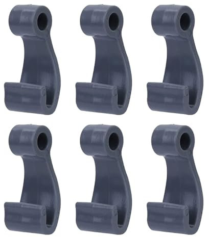 6 PCS di Plastica A Scatto Fissare Corda Ganci Clip di Forma di J Ganci per Gommone da Pesca Zattera Marine Copertura della Barca Facile da Usare