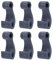 6 PCS di Plastica A Scatto Fissare Corda Ganci Clip di Forma di J Ganci per Gommone da Pesca Zattera Marine Copertura della Barca Facile da Usare