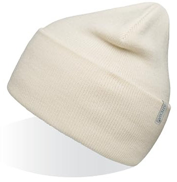 Artexia® Mütze Herren und Mütze Damen Ökologisch aus Polywolle Beanie Mütze Unisex Wintermütze Strickmütze (Weiss Milch)