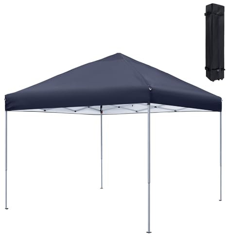 SUBTLETY Pavillon 3x3 Faltpavillon Wasserdicht Gartenpavillon mit Tragetasche Pop Up Gartenzelt Sonnenschutz Partyzelt Klappbare Festzelt Stabile Gartenzelt für Camping Strände Festival (Anthrazit)