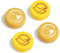DLseego Capuchon de poignée pour Switch,Capuchon de Stick analogique 3D,Capuchon de Joystick en Silicone Souple Compatible avec Switch/Switch Lite/Switch OLED,Orange+Jaune