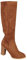 Stivaletti da donna con tacco – Camoscio – Stivali western eleganti da donna con tacco alto con chiusura lampo, stivali alti al ginocchio, stivali invernali da donna, taglia 36 – 43, marrone, 41 EU