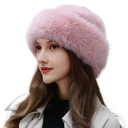 YEKEYI Chapeau chaud en fausse fourrure pour femme - Chapeau tendance pour l'hiver - Chapeau polyvalent - Béret d'hiver