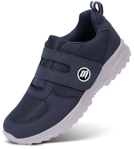 BibHoly Chaussures diabétiques pour homme et femme - Coupe extra large - Chaussures orthopédiques à fermeture facile - Pour pieds enflés - fasciite plantaire - Baskets de marche légères avec sangle