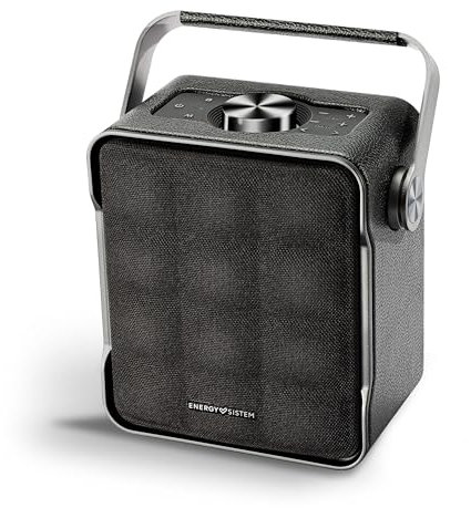 Energy Sistem Classy Essence – Altavoz Bluetooth (70W con True Wireless Stereo, ecualizador ajustable, Extra Bass, batería de 8h, USB, MP3, WAV, FLAC, diseño premium en aluminio y asa integrada) Negro