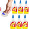 6 Pack 40ml PVA Craft Glue for Kids - Non-Toxic, Washable White Glue for Paper, Card, Fabric & Photos | Strong, Safe School & Home Art Adhesive