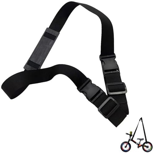 HORREX Laufrad Tragegurt, Scooter Schultergurt, Bequem Universaler Verstellbarer Schulterriemen, Kinderfahrrad Strapazierfähig Zubehör, Leicht und Praktisch, Ideal für Ausflüge & Alltag