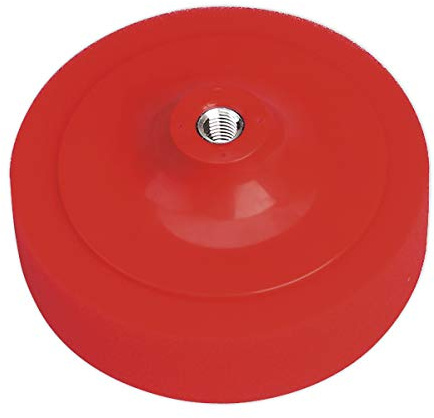 Sealey Buffing & Polishing Foam Head, Ø150 x 50mm, M14 x 2mm Red/Ultra-Soft - PTC/CH/M14-R