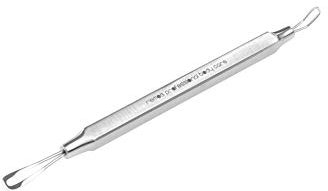 REMOS Leva comedoni/Rimuovi punti neri con 2 anelli in acciaio inox 10 cm