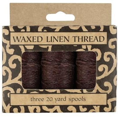 Lineco Waxed Linen Thread 3Pk Brown