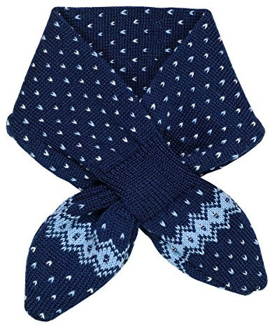 maximo Baby-Jungen Steckschal Schal, Mehrfarbig (Navy/Cerulean 4821), One Size