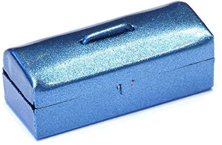 MyTinyWorld Dolls House Miniature Blue Metallic Opening Toolbox