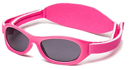 Kiddus Baby Sonnenbrille für Kleinkinder, Jungen und Mädchen, Ab 6 Monate bis 2 Jahre, 100% Sonnenfilterschutz UV400, Verstellbarer weicher Riemen, BPA-frei, Reisezubehor