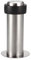 sourcing map Door Stopper Cylindrical Floor Mount Stop Brushed Stainless Steel 100mm Height, Silver