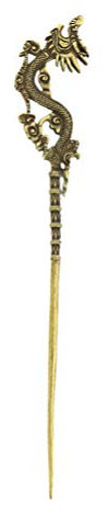 de Cheveux Chinois Vintage Dragon Motif Bronze Antique Épingle à Cheveux Décorative Bâtons de Cheveux pour Accessoire de Bricolage de Cheveux