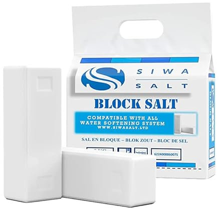 Bloques de ablandador de agua salada (3 paquetes de 8 kg) para ablandadores Harveys Twintec Kinetico y All Block Sal -