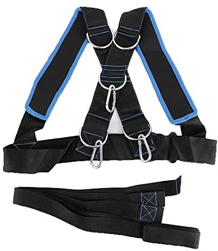 Kit Entraînement Résistance Course Bande Élastique Puissance | Harnais rembourré réglable pour réduire le stress, Nylon + métal