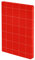 Nuuna Notizbuch A5+ | Break The Grid L Light - Rot | 82 kreative Raster | 160 Seiten | 120g Premium-Papier | Leder rot | nachhaltig produziert in Deutschland