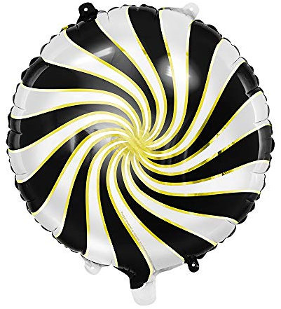 Folienballon Bonbon in Schwarz 35cm Partydekorationen