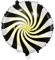 Folienballon Bonbon in Schwarz 35cm Partydekorationen