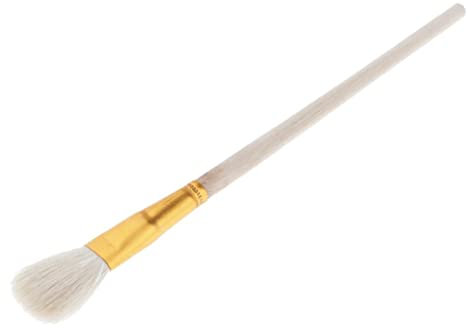 N/A Vadrouille de Balayage de Brosse en Bois Pro pour Brosse de Coloration de Peinture de Balayeuse de Feuille d'or - B 20x2cm