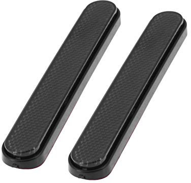HDBUBALUS Reflektor vorne hinten Aufkleber Satteltasche Riegel Abdeckung Reflektor untere Gabel Reflektor Fit für Harley Touring Sportster XL883 Touring Dyna 1 Paar Smoke