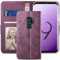 YATWIN Handyhülle Samsung Galaxy S9 Plus Hülle, Klapphülle Samsung S9 Plus Premium Leder Brieftasche Schutzhülle [Kartenfach] [Magnet] [Stand] Handytasche Case für Samsung S9 + Plus, Weinrot