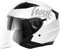 Westt casco moto casco jet doppia visiera omologato ECE 22.06 casco scooter caschi scooter per donna e uomo nero grigio bianco