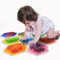 Art3d Lot de 9 Dalles de Sol sensorielles hexagonales pour Enfants, Tout-Petits et Enfants, Tapis d'activité sensorielle Liquide coloré pour Jeu Actif et décoratif