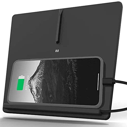 Soporte de teléfono para automóvil Cargador inalámbrico para Tesla Model 3 con 3 bobinas Cargador inalámbrico para automóvil Horizontal/Vertical Almohadilla de Carga inalámbrica Qi Dual para iPhone