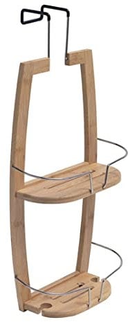Kiamami Valentina Porta oggetti per doccia in legno di bambù da appendere
