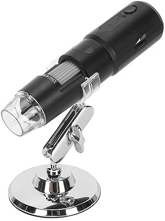 Microscopio Digital Inalámbrico 50X-1000X, WiFi Portátil Mini USB Microscopio Cámara Lupa para Teléfono y Computadora, para Placa de Circuito Electrónico del Cuero Cabelludo