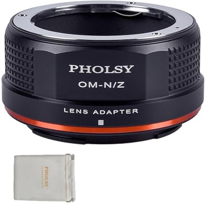 PHOLSY Manueller Objektivadapter: Kompatibel mit Olympus OM Objektiv und Nikon Z Kameragehäuse