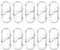XBFOCNH 10 Pcs S Karabiner,Karabiner Edelstahl,Mini Aluminiumlegierung Karabinerhaken,S-Form Metall Schnalle Doppelkarabiner,für Outdoor-Aktivitäten Camping Wandern Reisen,Silber
